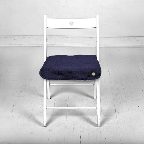 PeapodMats Incontinence Chair Pad, Waterproof 1.5x1.5 Navy Blue | Washable reusable chair pad for incontinence, kids, adults, elderly, pets, and seat protection.