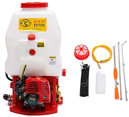 Rückentragbares Sprühgerät, 700W 2-Takt Gartenspritze, Rückenspritze, Moskito Spritzgerät, Drucksprüher, 20L Tank, 2-8mSprühbereich, Unkrautspritze für Insektizide, Sterilisation, Bewässerung