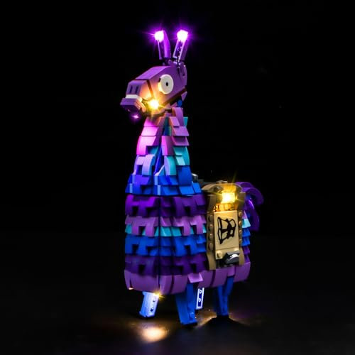 LocoLee Licht Set Kompatibel mit Lego 77071 Vorratslama Fortnite, Nur Lichter Set - Kein Modell, Licht Beleuchtung Set Compatible with Lego Supply Llama 77071