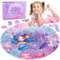 KISPATTI Jigsaw Puzzle, 71 Piece Mermaid Puzzle for Kids 3+, Large Floor Puzzles for Kids 3-8 Year Olds, Boys Girls Round Jigsaw Puzzles, Puzzle Educational Learning Toys, Gifts for Children