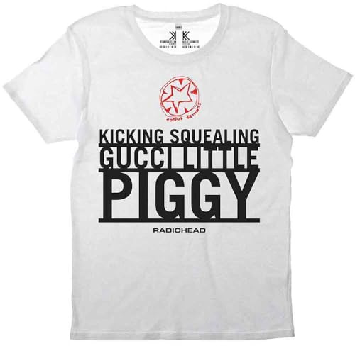 Rock Off officially licensed products Radiohead Piggy Band Logo T Shirt