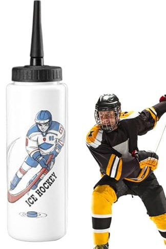 Football Water Bottles Squeeze - 1L Large Capacity Extended Tip Sports Water Bottle | Clear Sports Water Bottle | Football Bottle for Boys Sports Equipment