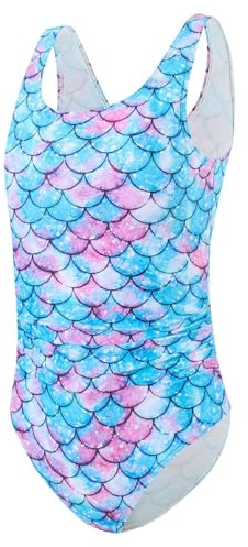 DivingBirds Girls Swimming Costume Padded Bras One Piece Teen Swimsuit Neon Swimming Suit for Kids Bathing Suits UV Sunsafe 3-13 Years