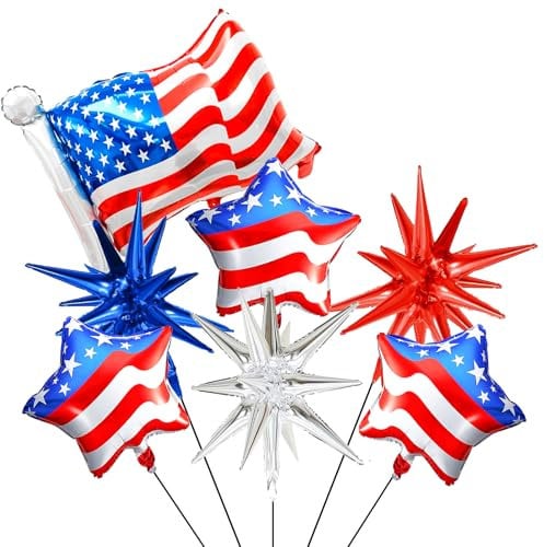 American Flag Balloons Red White and Blue Balloons for 4th of July Decorations Independence Day Patriotic Anniversary Birthday Wedding Nautical Party Supplies(USA04)