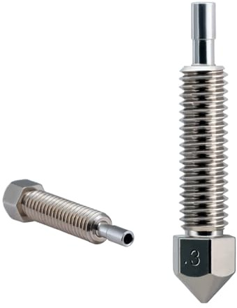 Micro Swiss Brass Plated Wear Resistant Nozzle for FlowTech Hotend - 0,30 mm