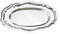 Bandeja ovalada para servir comida, plato de cena, vajilla funcional, platos para ensaladas y aperitivos, 40cmx26cm