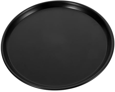 Holibanna Pizza Baking Tray Round Oven Pizza Crisper Pan Non-Stick Metal Baking Tray for Pastry Sandwiches Sausage Patties Steak Kitchen Use 12.60 in