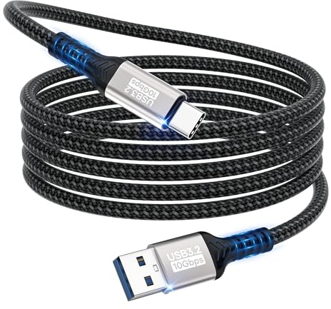 USB A To USB C Cable 3m, 10Gbps Data Transfer, 3A Fast Charging Cable For iphone 17/16/15/Pro Max, Samsung Galaxy S24 S23 S22 S21, A55 A54 A35 A16/ipad Pro/External Ssd/USB To Type C Device