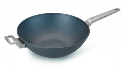 Woll 21034DLPIL, Diamond Lite Pro Guss-Wok mit Glasdeckel 34 cm