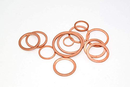 Kupferdichtung 30 x 36 x 2 DIN7603 A 5 Stück Kupfer Dichtringe Dichtungsringe aus CU Kupferringe