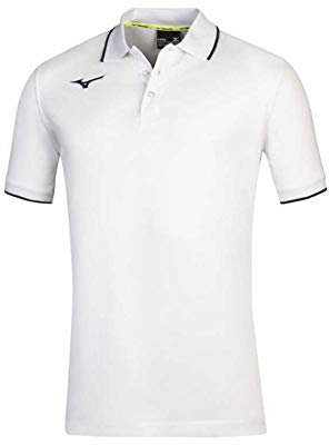 MIZUNO Poloshirt für Herren, Herren, Polo, 32EA704171, Weiß/Marineblau, XXXL