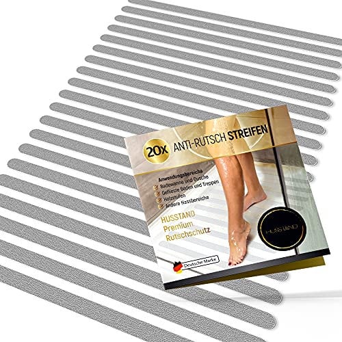 husstand Tiras antideslizantes para bañera y ducha, 100 % transparentes y autoadhesivas, pegatinas antideslizantes para bañera, para ducha, antideslizantes