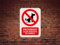 Señal de Prohibido dejar residuos de animal 14.8x21cm | Señaletica en Material PVC Resistente de 3mm