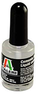 Italeri 3989P Colla per Modellismo Cemento Liquido per Plastica Pennello Largo 15 ml