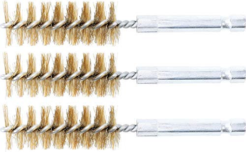 BGS Messingbürste - 18 mm - Antrieb Sechskant 6,3 mm (1/4) - 3-tlg.