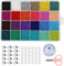 Naler Cuentas de Colores 2mm Mini Cuentas y Abalorios Cristal para DIY Pulseras Collares Bisutería (24 Colores)