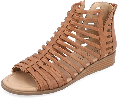 Journee Collection Delilah Damen-Sandalen, Braun, 42 EU