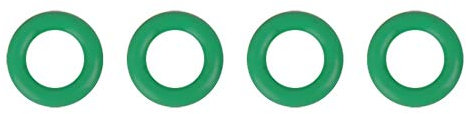 X AUTOHAUX 4 Stück Diesel Einspritzventil Unterlegscheibe Gummi O-Ring Dichtung Grün