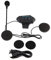 KIMISS Mini Headset For Motorbike Helmet Headphone Bluetooth Motorcycle Helmet Bluetooth Headset Headphone Speakers Support Voice Prompt Cool Sound Quality BT12 Black