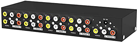 MT-VIKI 8 Way RCA Splitter Composite Video Audio Distribution (1 in 8 Out)