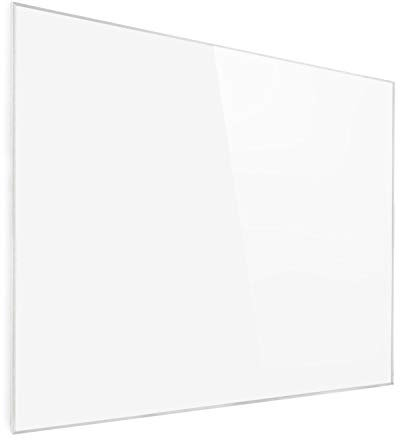 Klarstein Wonderwall Radiador Electrico Bajo Consumo Infrarrojo de 1200 W para Casa, Mando a Distancia, Detector Ventanas Abiertas, Radiadores Infrarrojos para Pared, Calefatores Programables Sin CO2