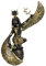 Ebros Gift Ägyptische Göttin der Mutterschaft und Magie Mutter Isis Ra Holding Ankh mit offenen Flügeln Deko Statue 22,9 cm H Götter und Göttinnen von Ägypten Figur
