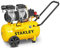 Stanley Kompressor 230V SXCMS1324HE - Luftkompressor 8Bar - 24L - 59dB - Geräuscharme Luftpumpe - Ölfrei - 150L/Min - mit Handgriff und Rädern - Gelb