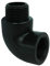 GASMIS PP Gewindefitting Schraubfitting, Winkel 90° AG x IG - 3/4x3/4, 26,44mm Außengewinde x 24,20mm Innengewinde, 2 Stück