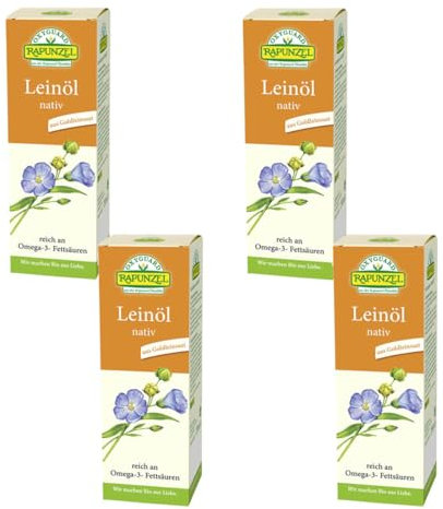 Rapunzel - OXYGUARD Leinöl nativ - 0,25 l - 4er Pack