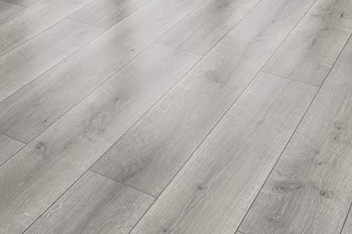 AQUA PROTECT Laminat Eiche grau braun wasserresistent 8 mm