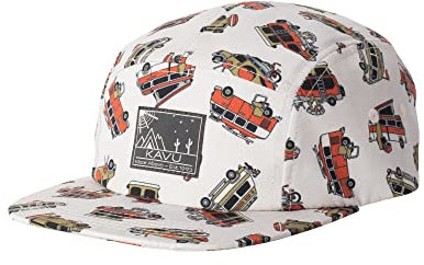 KAVU Tumbler Hat Adjustable Five Panel Cap-Dream Van Dirt