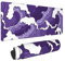 Japanese Purple Wave Large Mouse Pad XL Extended Gaming Mouse Pad Mat Desk Pad with Stitched Edge,Full Desk Mousepad for Office,Computer,Keyboard 31.5 X 11.8 Inch (Japanese Purple White Wave)