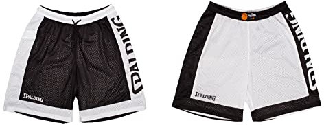 Spalding Reversible Basketballshorts Herren schwarz/weiß, XXL