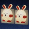 Annmore Nachtlicht Steckdose Kinder, 2 Stück Steckdosenlicht Hase Deko Kinderzimmer Einchlafhilfe Baby Erstausstattung Neugeborene Geschenk zur Geburt Mädchen
