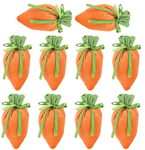 Samt Geschenkbeutel, Karotten Samt Schmuckbeutel, Karotten Samt Schmuckkorb, Osterhasen Taschen, Kaninchen Samt Taschen, Süßigkeiten Taschen Mit Kordelzug Für Osterpar Dekorationen