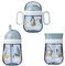 Mepal - Mio Trinklernbecher 3er Set - Antitropf-Henkelbecher 200 ml - 360° Trinklernbecher 300 ml - Strohhalmbecher 300 ml - Lernbecher für Kinder ab 6 Monaten - Auslaufsicher - Sailors Bay