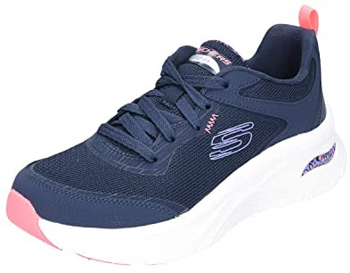 Skechers Arch Fit D'Luxe Sportschuhe Damen Trainingsschuhe Blau Freizeit, Schuhgröße:41 EU