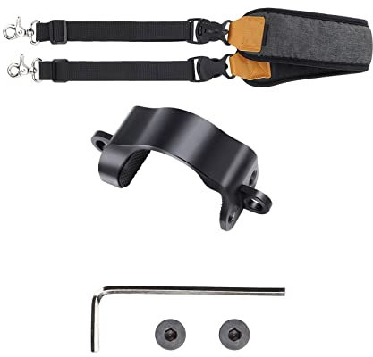 predolo Gimbal Stabilizer Lanyard, Neck Strap Comfortable Strap Quick Release and Quick Installation, Shoulder Strap Black Durable for RS3 Mini