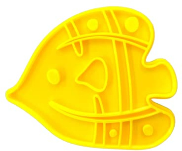 The Cookie Cutter Hub Emporte-pièce en forme de poisson d'ange et gaufrage assorti pour cookies, biscuits, argile, décoration de pâtisserie 10 cm