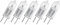 Osram 5er Pack Halostar Starlite 64415 S 10 Watt 12 Volt G4 warmweiß 2800 Kelvin | Halogen-Stiftsockellampe dimmbar | 130 Lumen