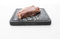 Piedra Volcánica DEKOBE para Asar Carne - Ideal para Barbacoas y Compatible con Horno - Plancha de Piedra para Cocinar Carne como Chuletón o Solomillo - con Surco Antigoteo (30x25x2cm)