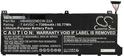 vhbw Batería Compatible con Huawei MagicBook 14 2020 Notebook (7300 mAh, 7,64 V, Li-Poli)