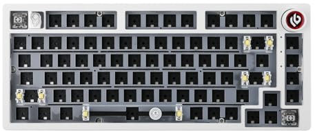 EPOMAKER x LEOBOG Hi75 Barebone-Kit für Mechanische Tastaturen aus Aluminiumlegierung, Gasket Gaming-Tastatur mit Kabel, programmierbare, Hot-Swap, NKRO für Win/Mac (Beige, HI75 Kit)