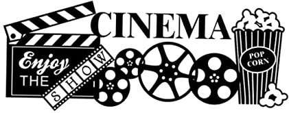 Homoyoyo Wandtattoo Kino Kino-Dekor Theateraktionszeichen Wandtattoos Kino Wandkunst Aufkleber Embleme Heimdekorationen Wohnkultur Haushalt das Schild Hintergrund Applikationen Heimkino PVC