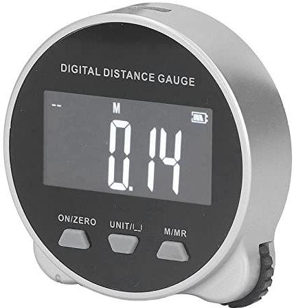 Akozon Rolllineal mit Digitaler Anzeige, Digitales Maßband 199,999 M, Halbleiter-Mikroprozessor, Elektronisches Rolllineal für Flache, Gebogene Durchmesser, Ungerade Formen