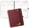 POPRUN Kalender 2025 Buchkalender Ringbuch mit Hardcover, ca. A4 (25,5 x 20,5 cm), 12-Monate-Terminplaner (Jan.2025-Dez.2025), Wochenplaner 2025 mit 100 GSM Elfenbeinpapier - Burgund
