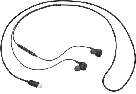 Samsung auricolari EO-IC100 con connettore di tipo USB-Type C, suono AKG, Nero