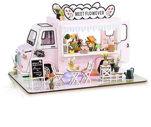 Kit fai da te casa delle bambole in miniatura casa delle bambole serra casa in miniatura fai da te in legno con luce mobili mini casa in legno modello casa delle bambole per adulti ragazze ragazzi