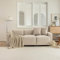 Merax Sofa 3-Sitzer Couch, Modernes Design, Kleines Sofa aus Chenillestoff, Polstermöbel mit Bequemer Polsterung, für Wohnzimmer/Schlafzimmer/Gästezimmer, Beige