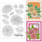 ORIGACH Dahlie Silikonstempel Blumen Stempel Für Die Kartenherstellung Gummistempel Transparente Stempel Für Papier Basteln Journaling Und DIY Scrapbooking